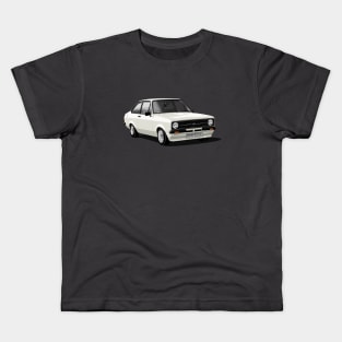 Ford Escort Mk 2 in white Kids T-Shirt